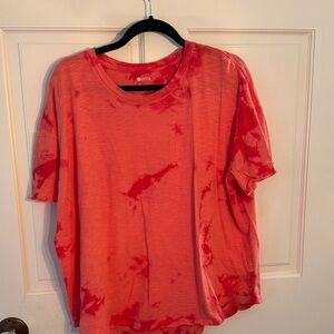 Zella Orange Tie-Dye Top